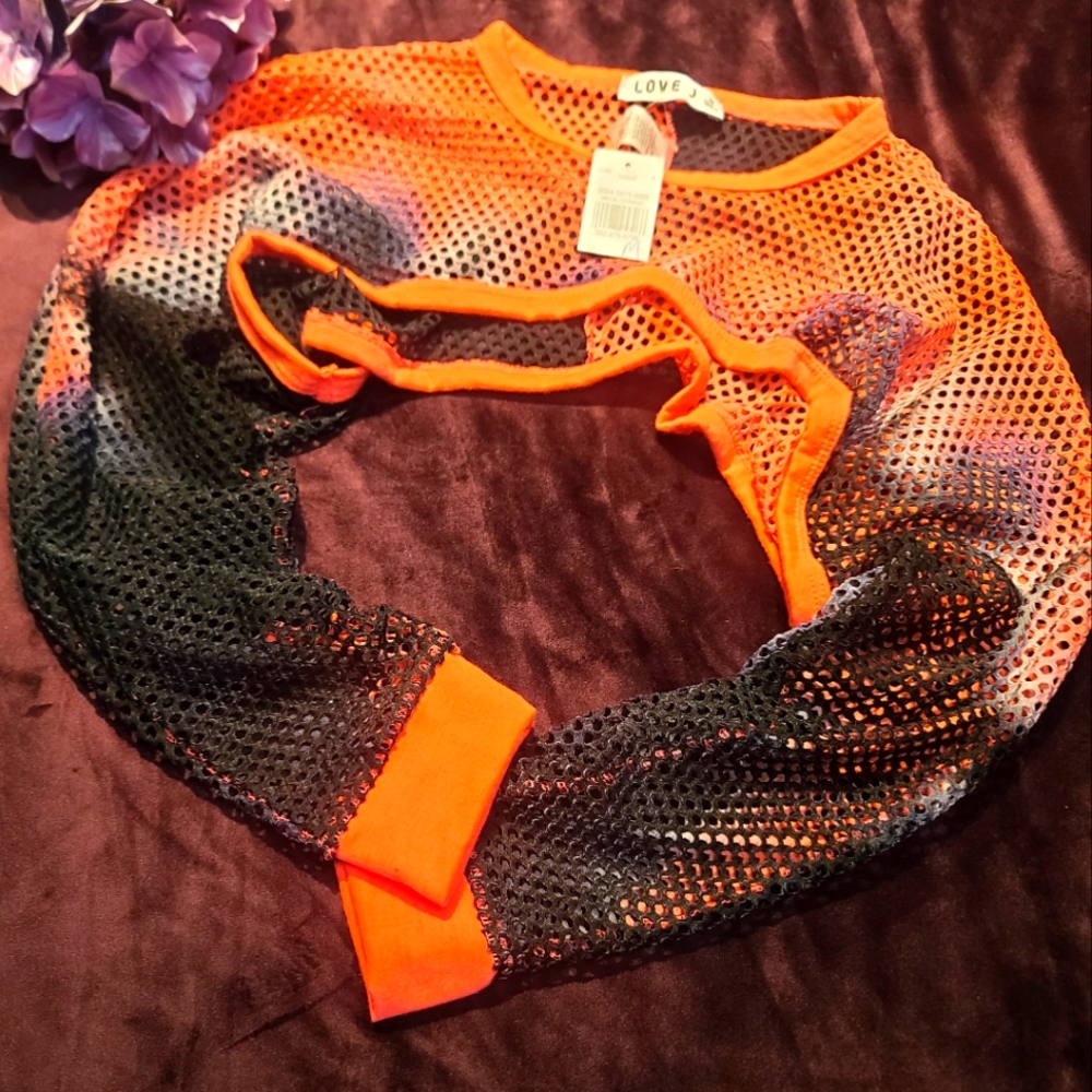 Tie Dye Knitted Crop Cover